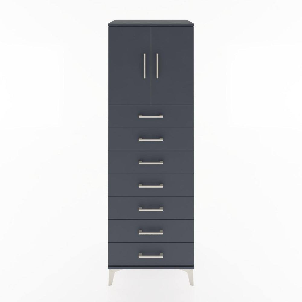 Woodntry Modular Cabinet Anthracite 60x44x170 cm with Doors and Drawers KC2-2