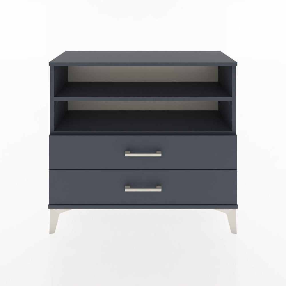 Woodntry Modüler Şifonyer İki Çekmeceli V2 88x30x68 cm Antrasit - Woodntry