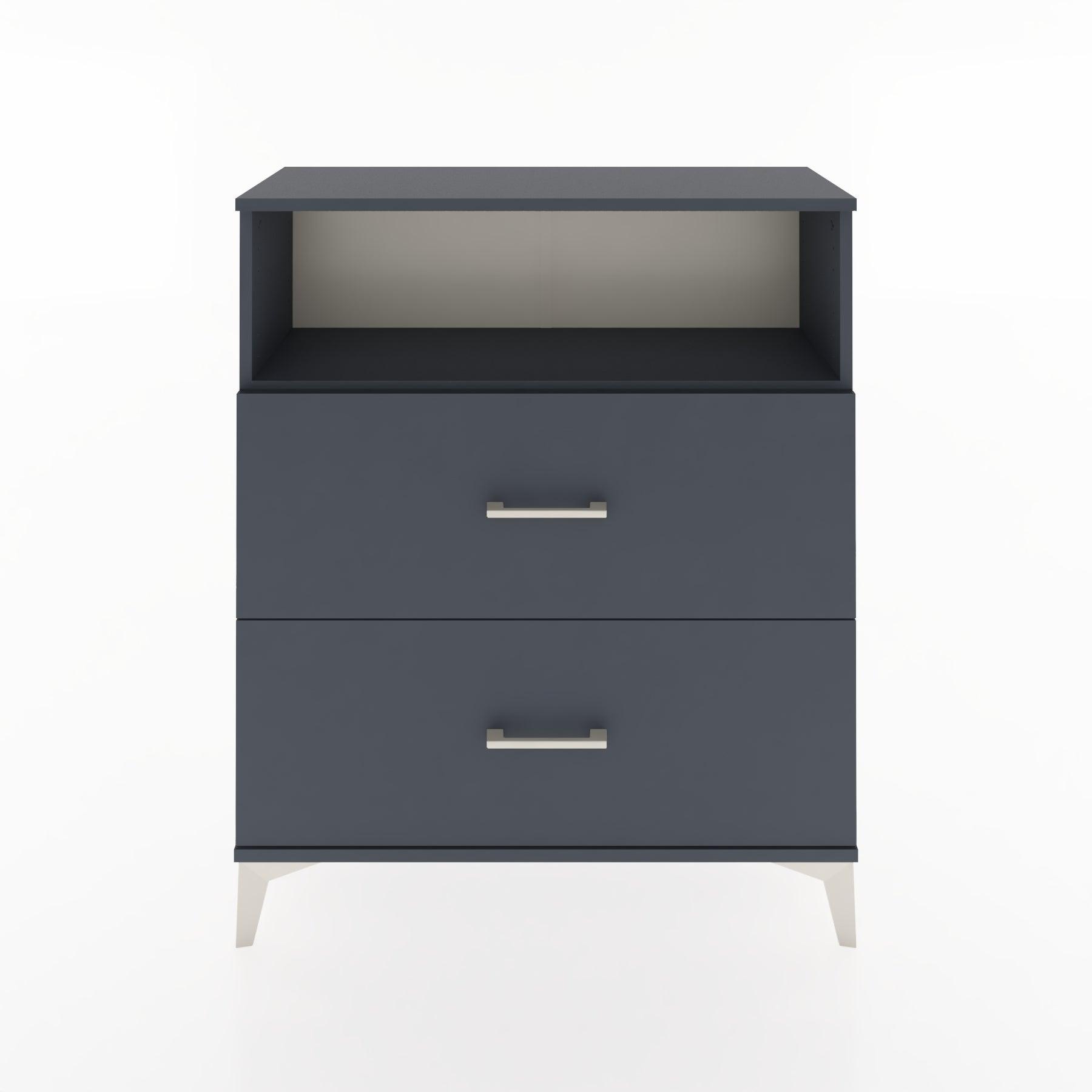 Woodntry Modular Dresser Anthracite 88x30x94 cm with Drawers and Shelves CR16-2