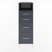 Woodntry Modular Cabinet Anthracite 44x30x122 cm with Drawers and Shelves CR101-2
