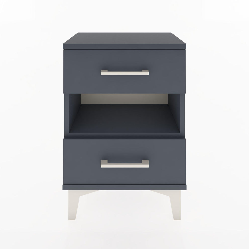 Woodntry Modüler Komodin Çekmece ve Raf 44x30x52 cm Antrasit - Woodntry