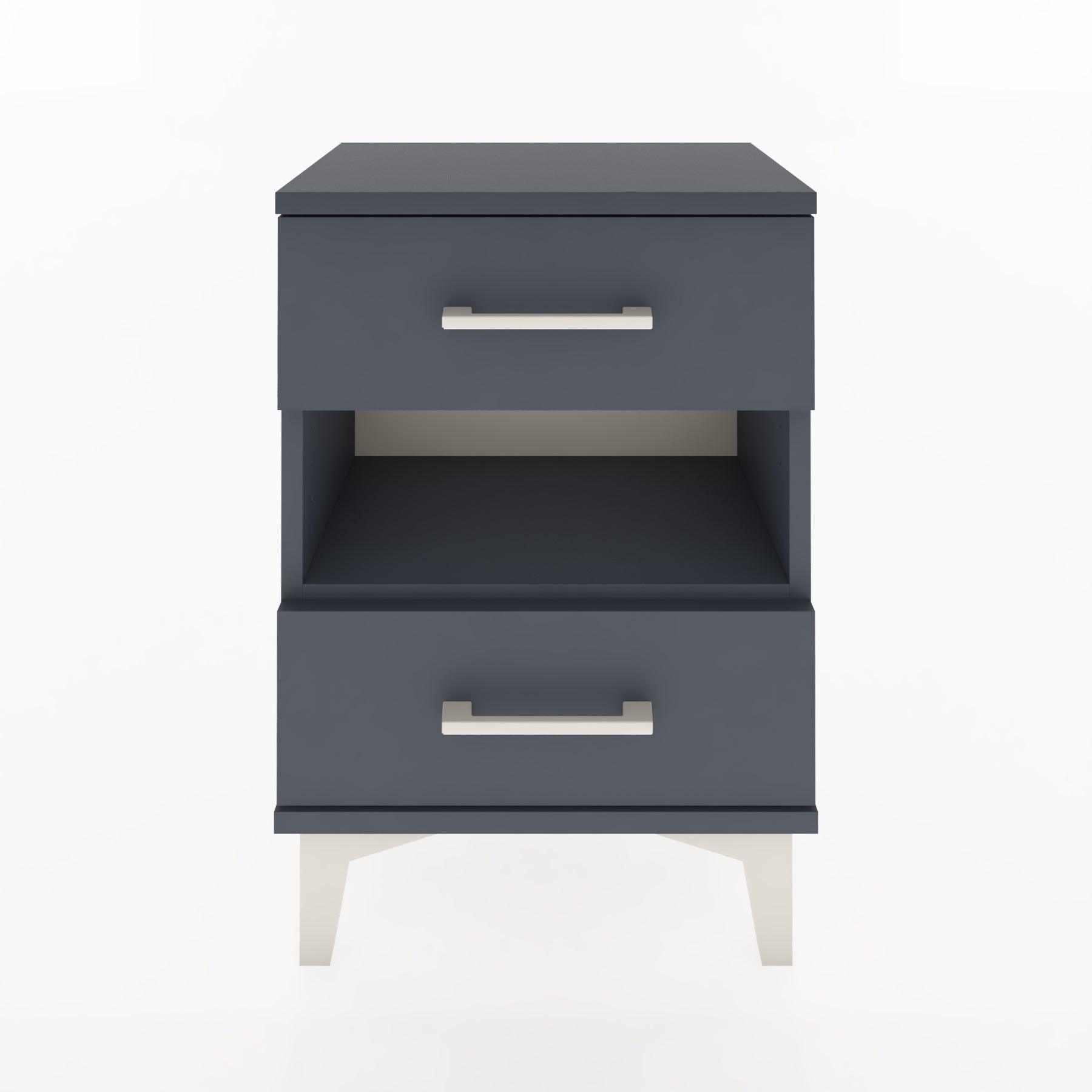 Woodntry Modüler Komodin Çekmece ve Raf 44x30x52 cm Antrasit - Woodntry