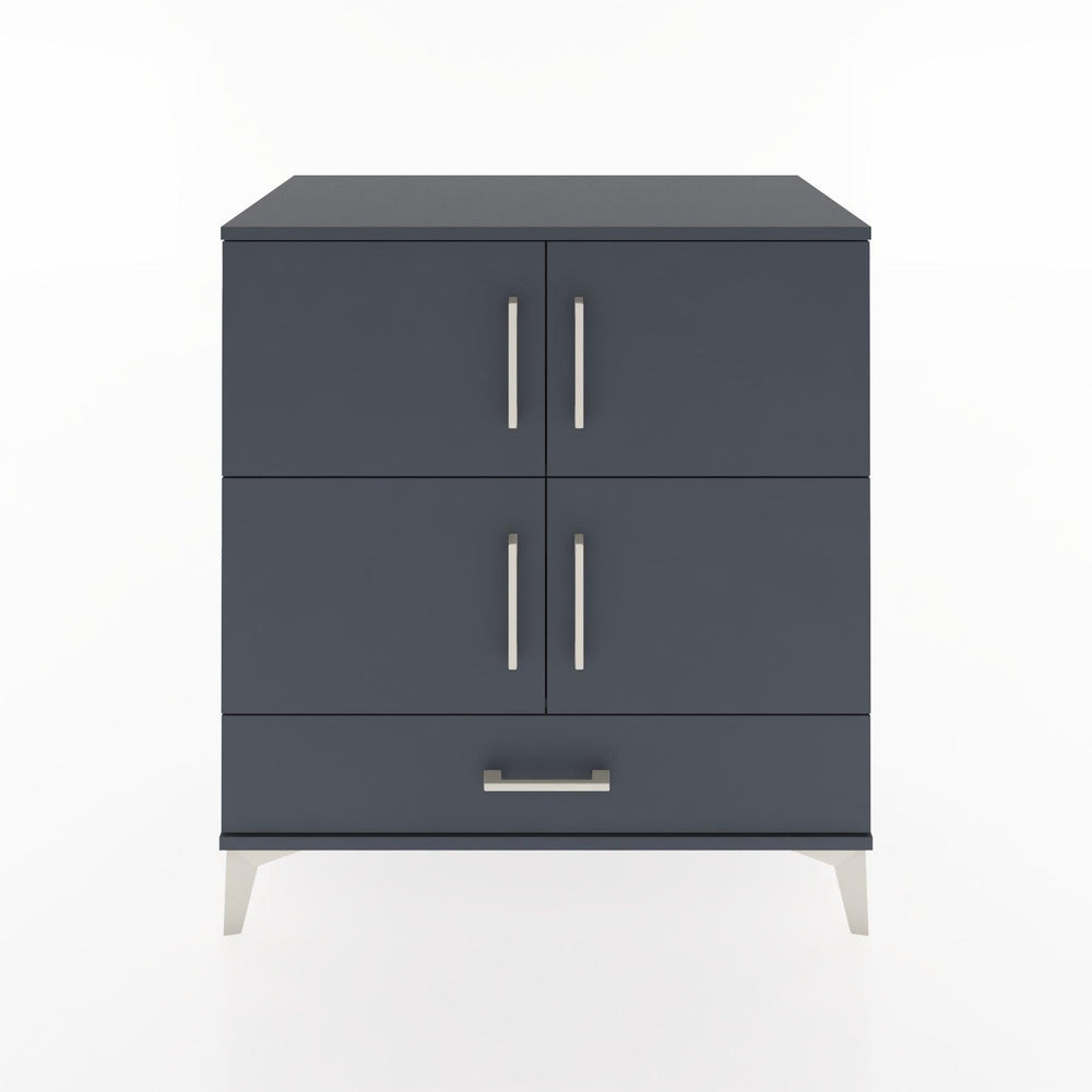 Woodntry Modüler Şifonyer Antrasit 88x44x84 cm Kapaklı ve Çekmeceli KC92-2