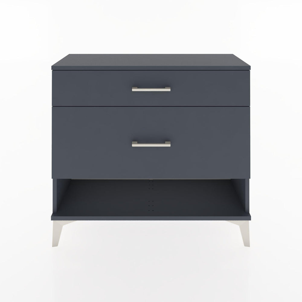 Woodntry Modüler Şifonyer İki Çekmeceli V8 88x30x68 cm Antrasit - Woodntry