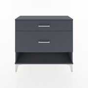 Woodntry Modüler Şifonyer İki Çekmeceli V8 88x30x68 cm Antrasit - Woodntry