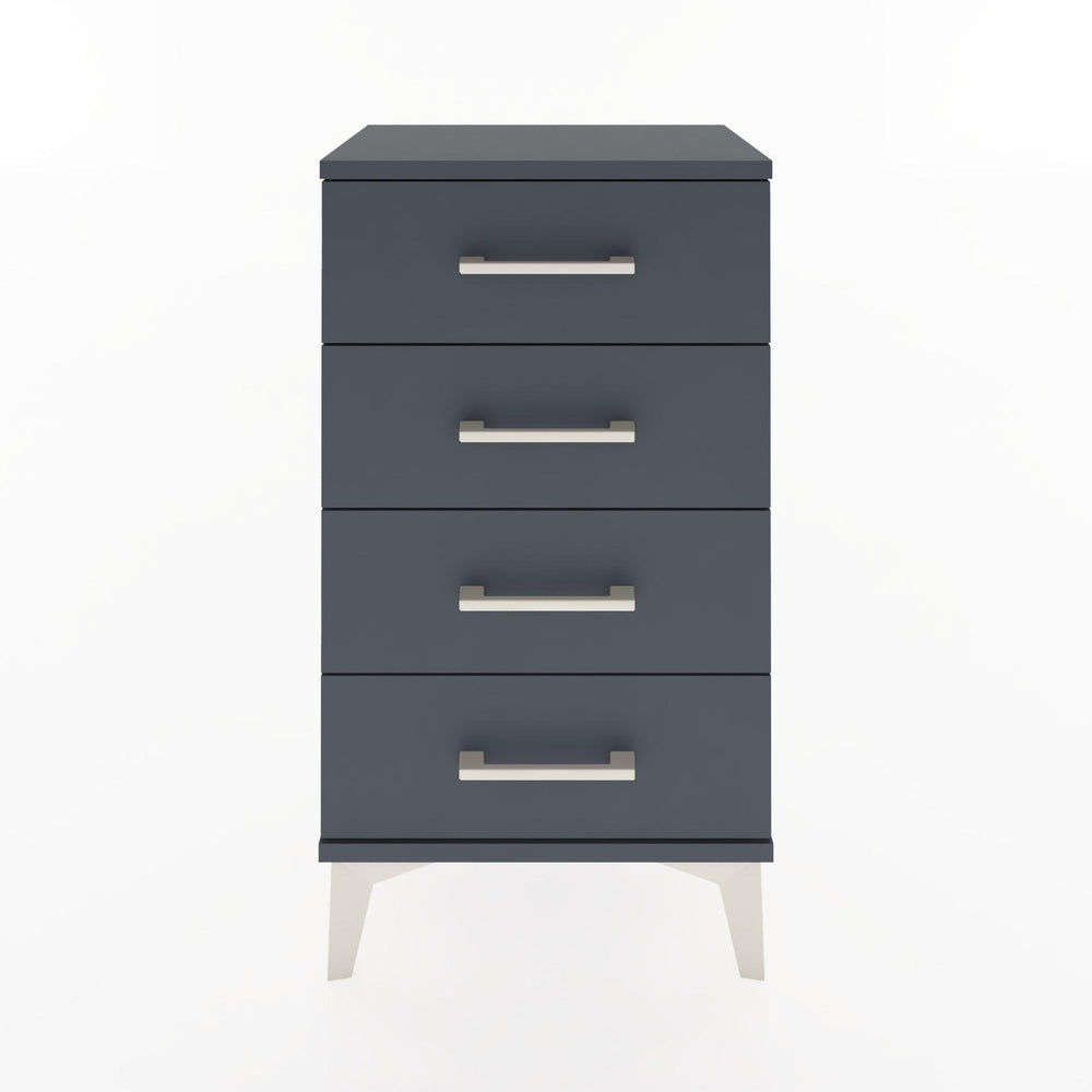 Woodntry Modüler Komodin 4 Çekmeceli 44x30x68 cm Antrasit - Woodntry