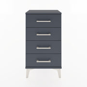 Woodntry Modüler Komodin 4 Çekmeceli 44x30x68 cm Antrasit - Woodntry