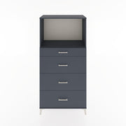 Woodntry Modular Cabinet Anthracite 88x44x170 cm with Drawers and Shelves CR51-2