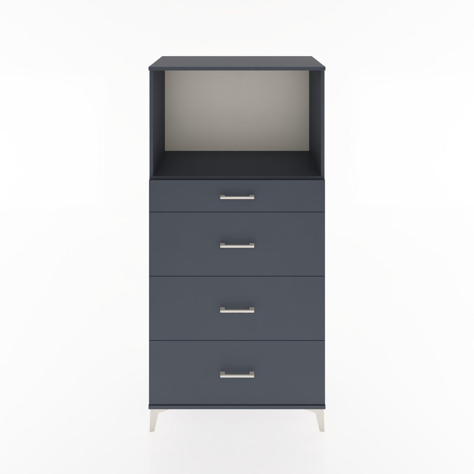 Woodntry Modular Cabinet Anthracite 88x44x170 cm with Drawers and Shelves CR51-2