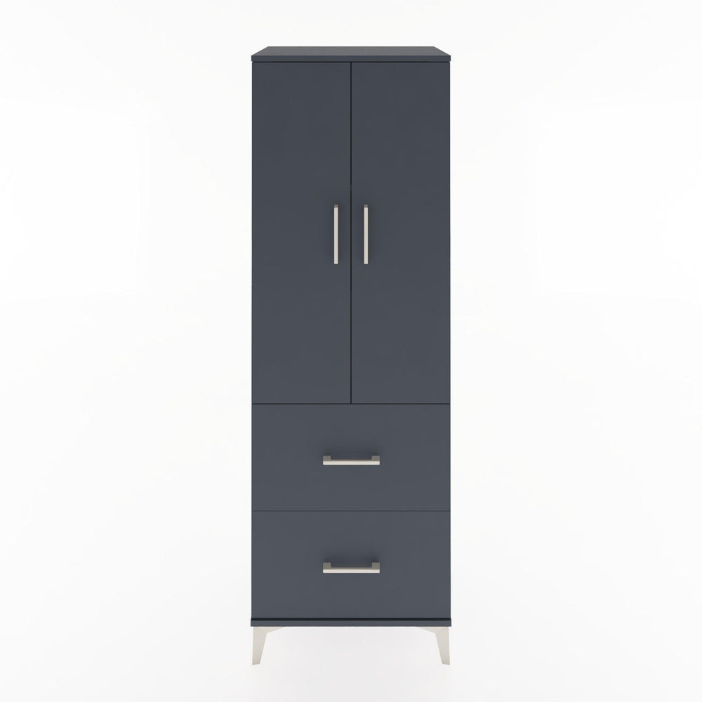 Woodntry Modular Cabinet Anthracite 60x44x170 cm with Doors and Drawers KC21-2