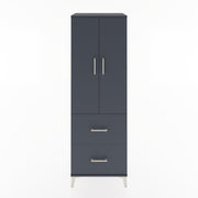 Woodntry Modular Cabinet Anthracite 60x44x170 cm with Doors and Drawers KC21-2