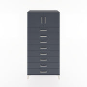 Woodntry Modular Cabinet Anthracite 88x44x170 cm with Doors and Drawers KC1-2