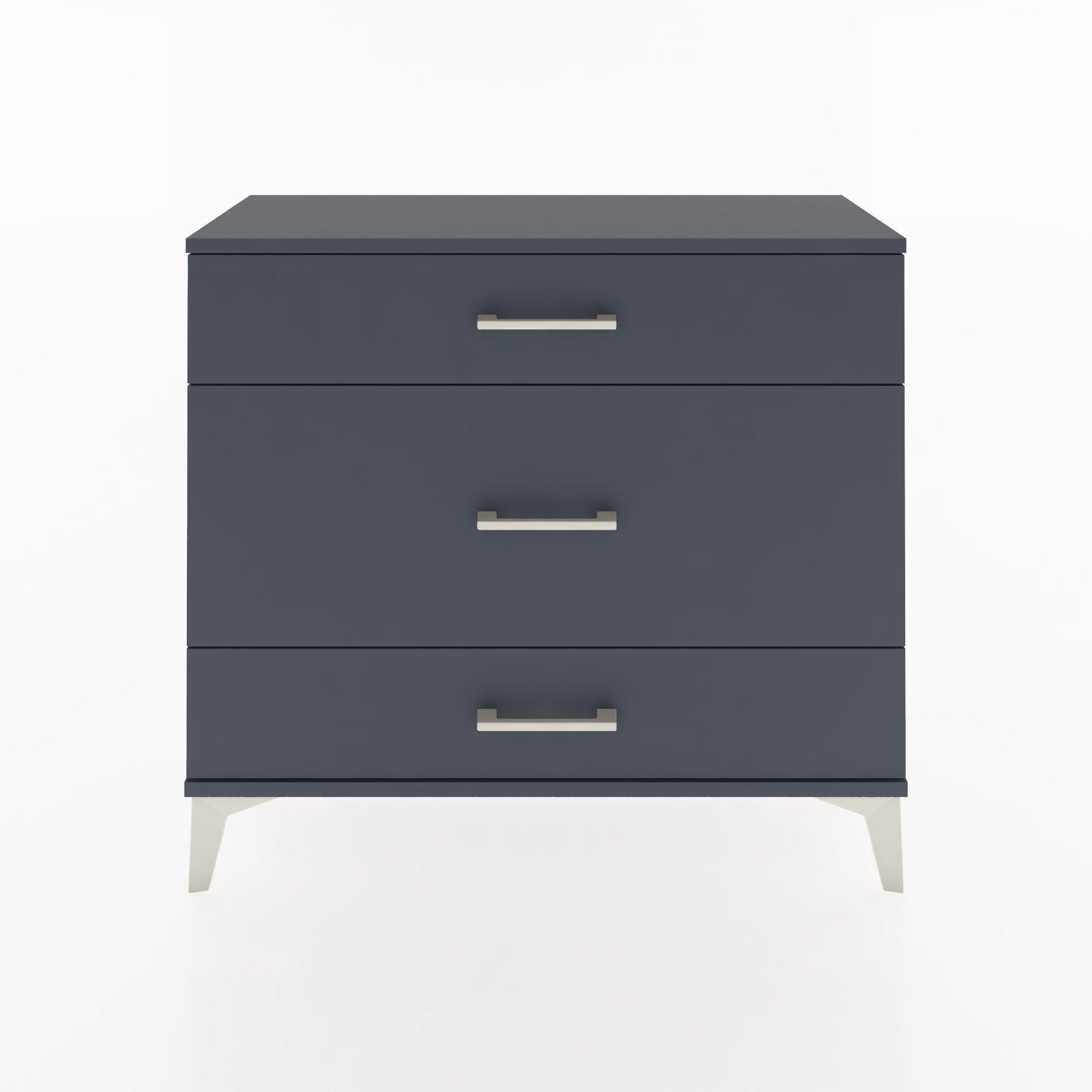 Woodntry Modüler Şifonyer Üç Çekmeceli V5 88x30x68 cm Antrasit - Woodntry