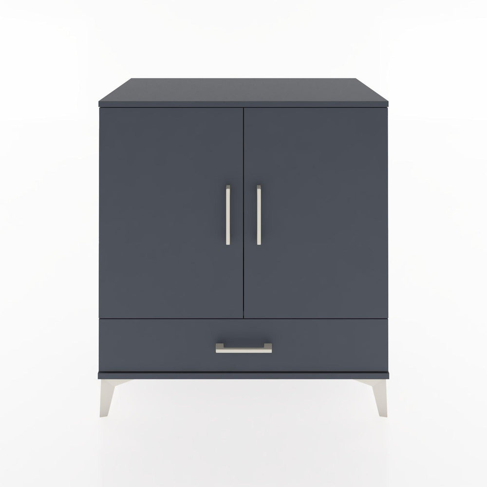 Woodntry Modüler Şifonyer Antrasit 88x44x84 cm Kapaklı ve Çekmeceli KC73-2