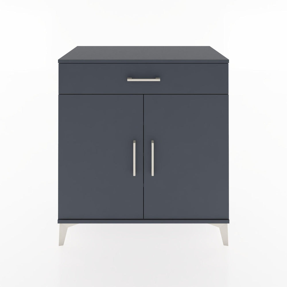 Woodntry Modüler Şifonyer Antrasit 88x44x84 cm Kapaklı ve Çekmeceli KC78-2