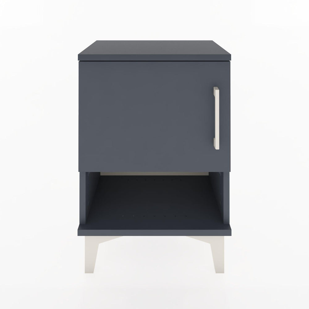 Woodntry Modüler Komodin Tek Kapak ve Raflı 44x30x52 cm Antrasit - Woodntry