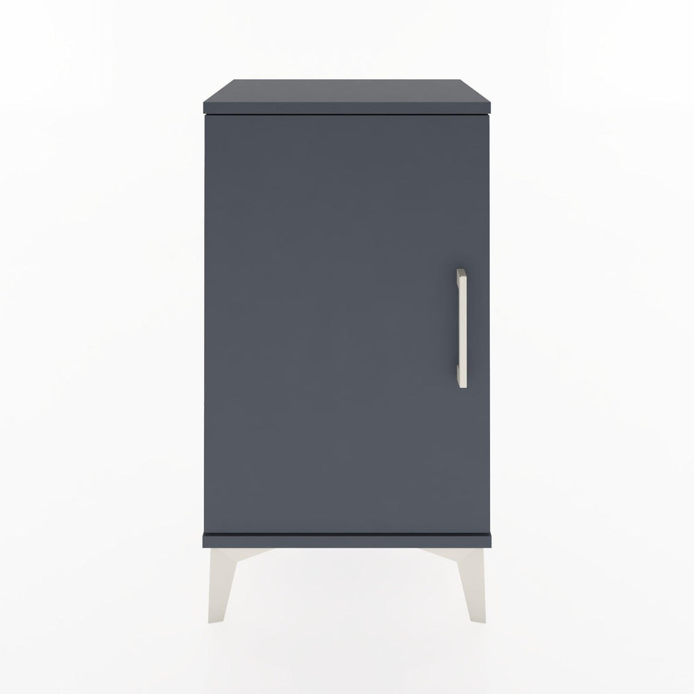 Woodntry Modüler Komodin Tek Kapaklı 44x30x68 cm Antrasit - Woodntry