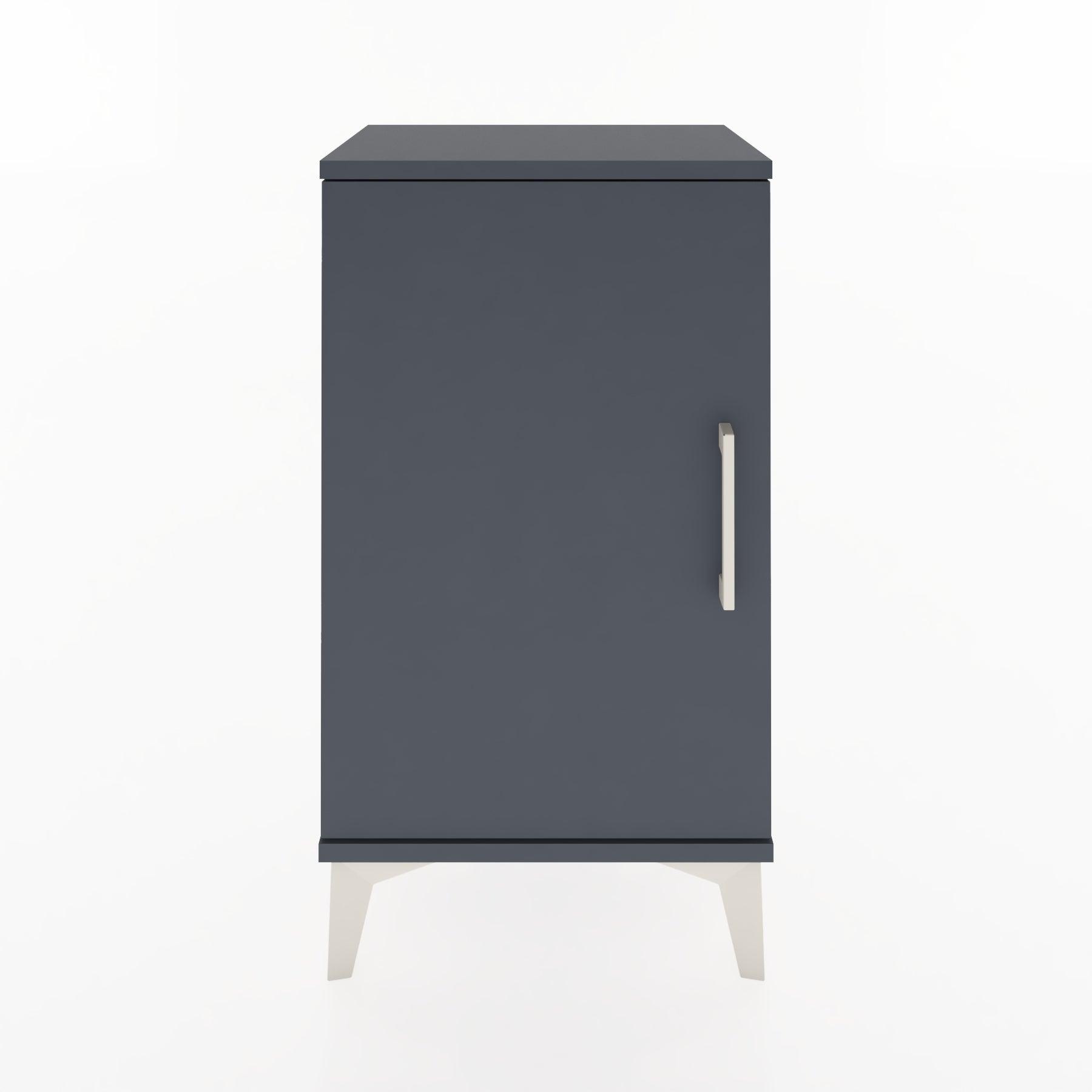 Woodntry Modüler Komodin Tek Kapaklı 44x30x68 cm Antrasit - Woodntry
