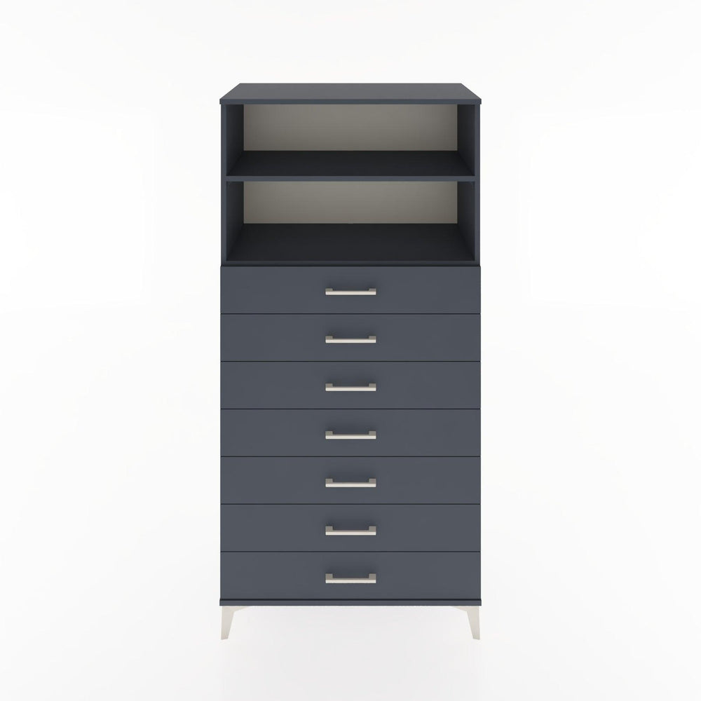 Woodntry Modular Cabinet Anthracite 88x44x170 cm with Drawers and Shelves CR33-2
