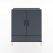 Woodntry Modüler Şifonyer Antrasit 88x30x94 cm Kapaklı ve Çekmeceli KC2-2