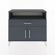 Woodntry Modüler Şifonyer Kapak Raf Çekmeceli 88x30x68 cm Antrasit - Woodntry
