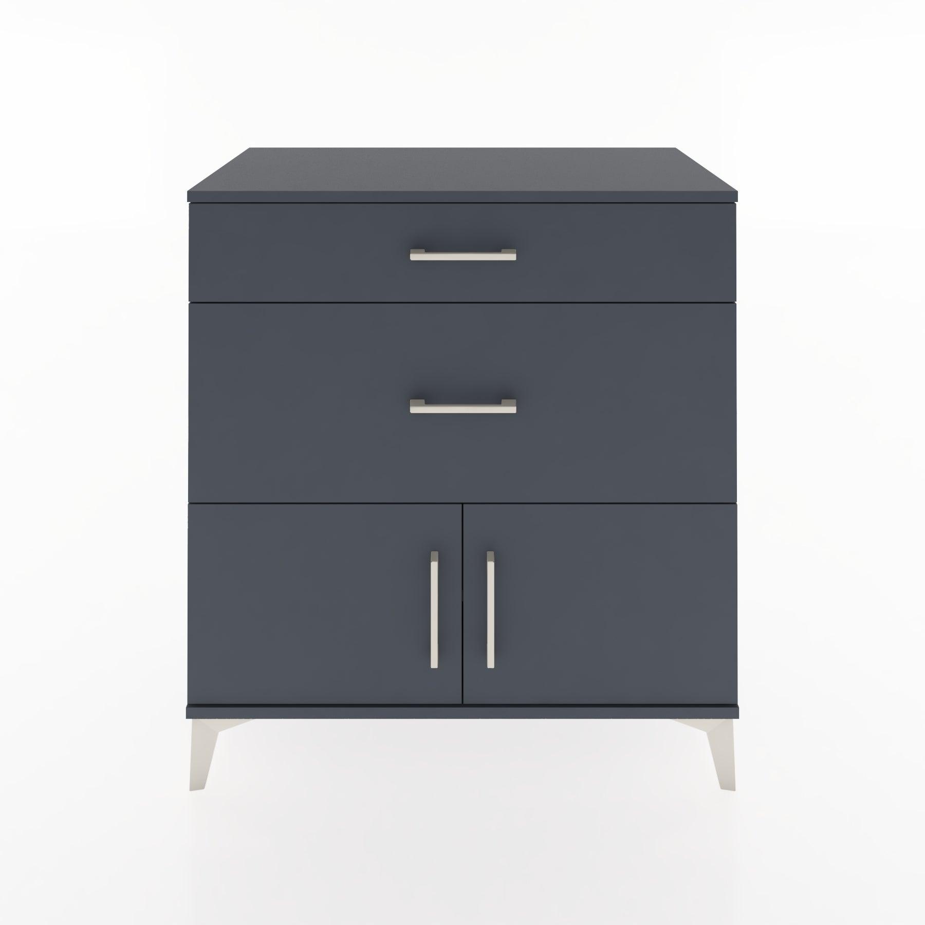 Woodntry Modular Dresser Anthracite 88x44x84 cm with Cover and Drawer KC115-2