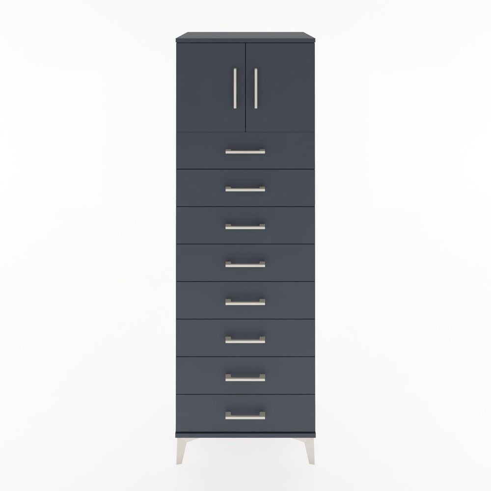 Woodntry Modular Cabinet Anthracite 60x44x170 cm with Doors and Drawers KC1-2
