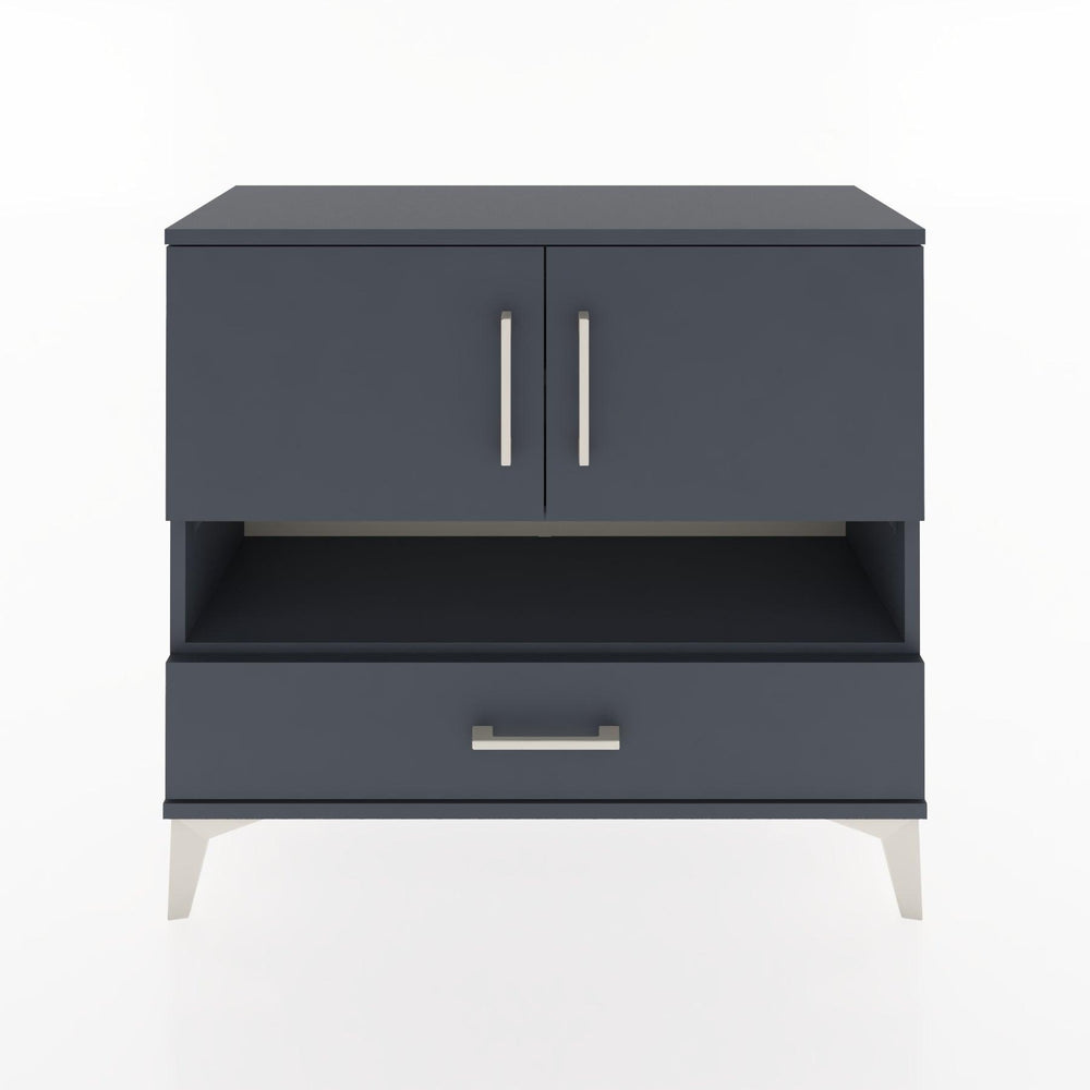 Woodntry Modüler Şifonyer İki Kapaklı T1 88x30x94 cm Antrasit - Woodntry
