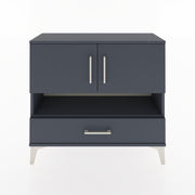 Woodntry Modüler Şifonyer İki Kapaklı T1 88x30x94 cm Antrasit - Woodntry