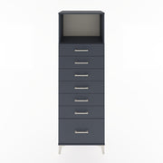 Woodntry Modular Cabinet Anthracite 60x44x170 cm with Drawers and Shelves CR38-2