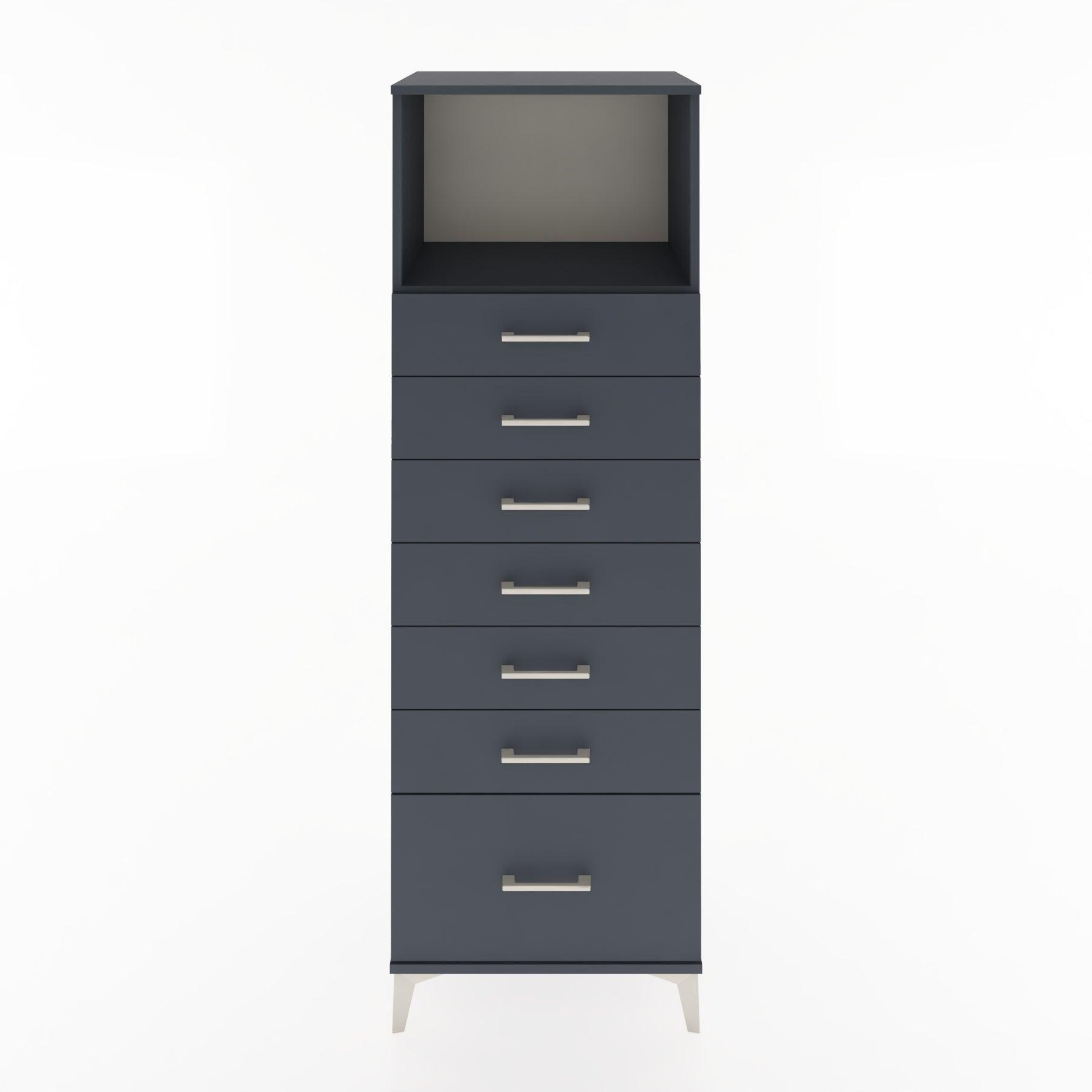Woodntry Modular Cabinet Anthracite 60x44x170 cm with Drawers and Shelves CR38-2