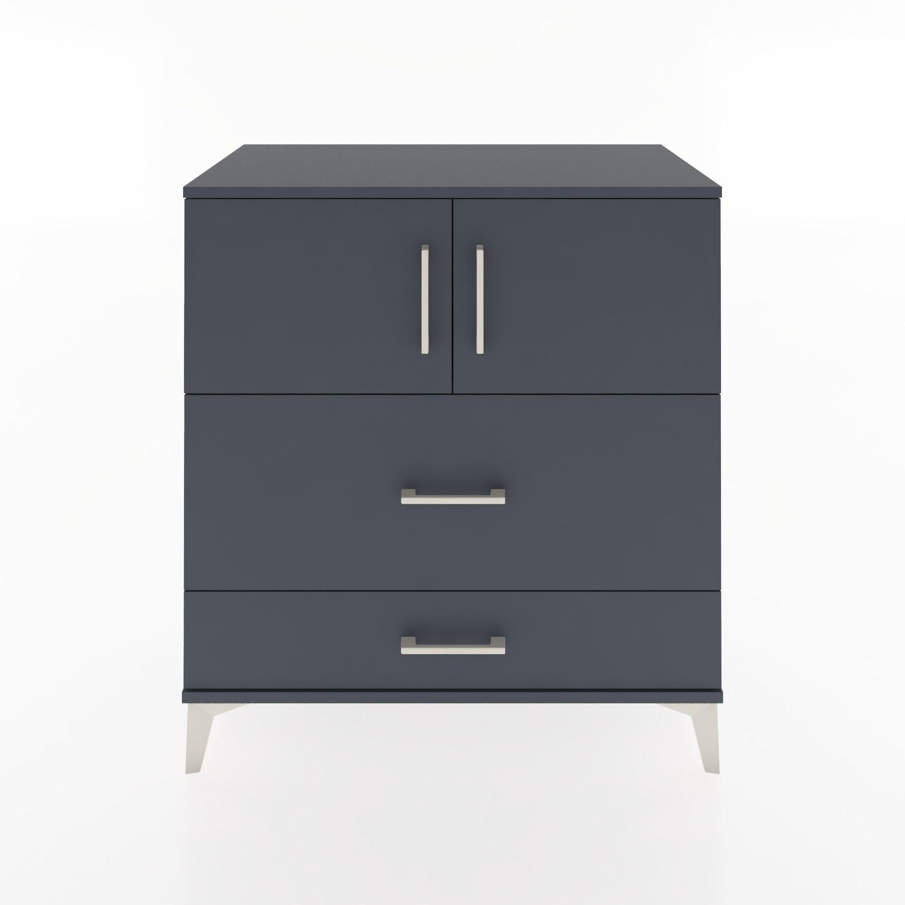 Woodntry Modular Dresser Anthracite 88x44x84 cm with Cover and Drawer KC114-2