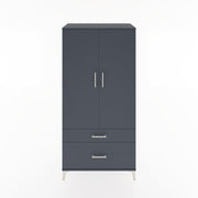 Woodntry Modular Cabinet Anthracite 88x44x170 cm with Doors and Drawers KC15-2