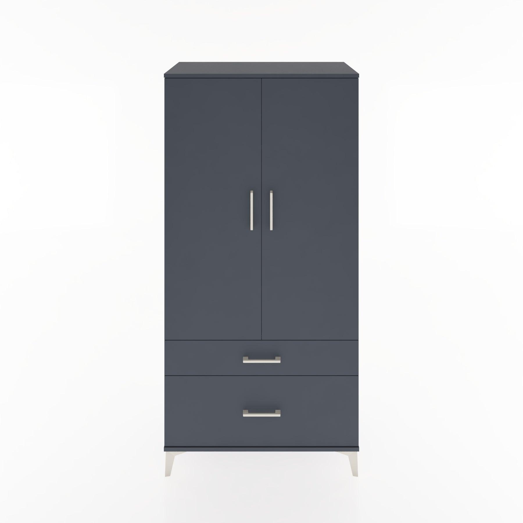 Woodntry Modular Cabinet Anthracite 88x44x170 cm with Doors and Drawers KC15-2