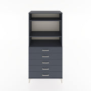 Woodntry Modular Cabinet Anthracite 88x44x170 cm with Drawers and Shelves CR35-2