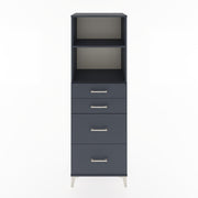 Woodntry Modular Cabinet Anthracite 60x44x170 cm with Drawers and Shelves CR46-2