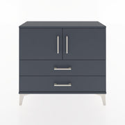 Woodntry Modüler Şifonyer Kapak ve Çekmeceli T1 88x30x94 cm Antrasit - Woodntry