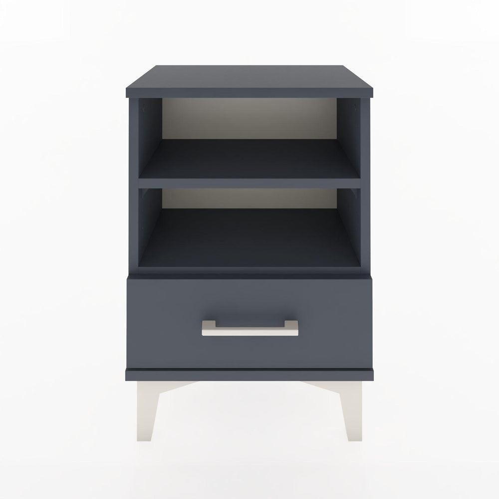 Woodntry Modüler Komodin Çift Raflı 44x30x52 cm Antrasit - Woodntry