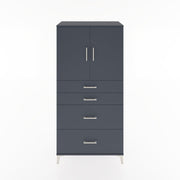 Woodntry Modular Cabinet Anthracite 88x44x170 cm with Doors and Drawers KC19-2