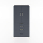 Woodntry Modular Cabinet Anthracite 88x44x170 cm with Doors and Drawers KC13-2