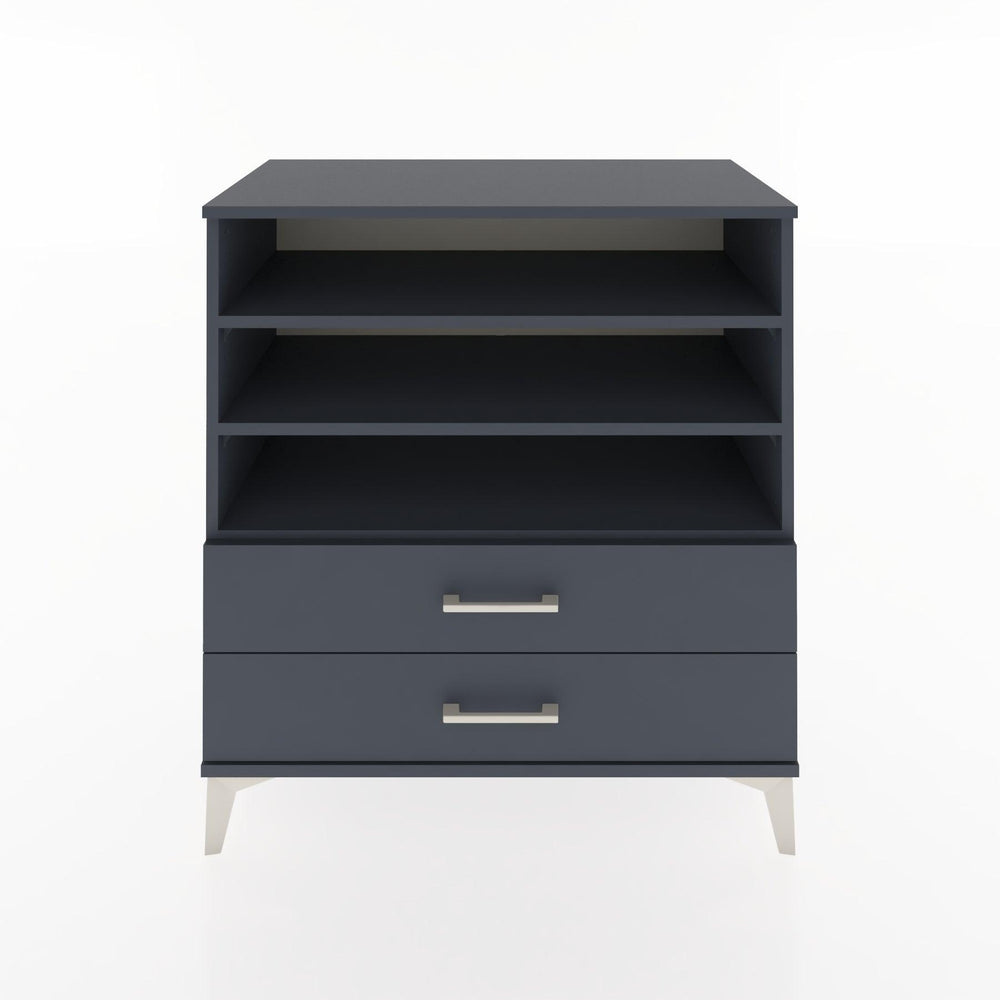 Woodntry Modular Dresser Anthracite 88x44x84 cm with Drawers and Shelves CR15-2