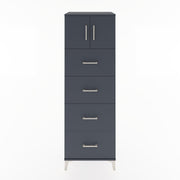 Woodntry Modular Cabinet Anthracite 60x44x170 cm with Doors and Drawers KC25-2