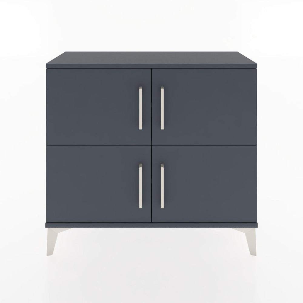 Woodntry Modüler Şifonyer Dört Kapaklı 88x30x68 cm Antrasit - Woodntry