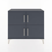 Woodntry Modüler Şifonyer Dört Kapaklı 88x30x68 cm Antrasit - Woodntry