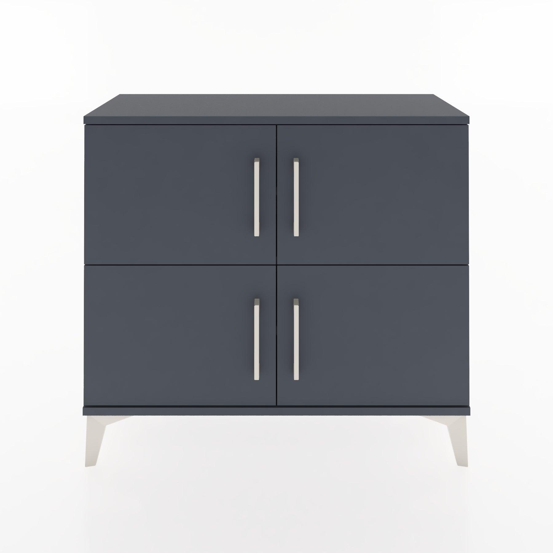 Woodntry Modüler Şifonyer Dört Kapaklı 88x30x68 cm Antrasit - Woodntry