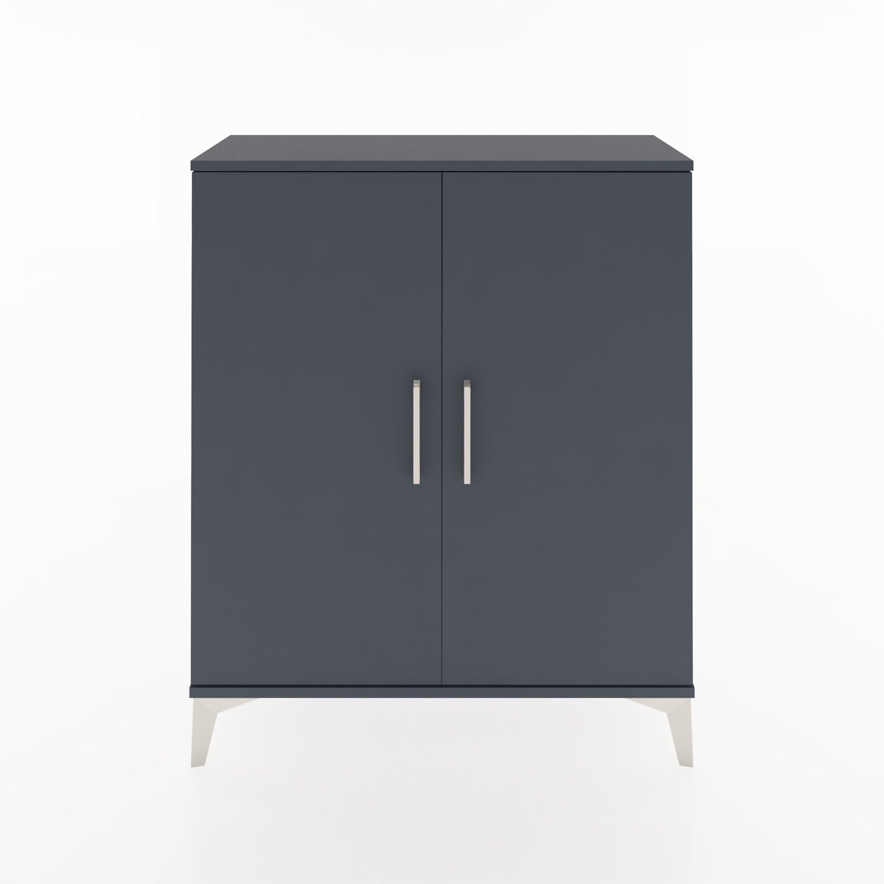 Woodntry Modüler Şifonyer Antrasit 88x30x94 cm Kapaklı K5-2