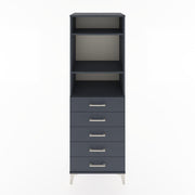 Woodntry Modular Cabinet Anthracite 60x44x170 cm with Drawers and Shelves CR35-2