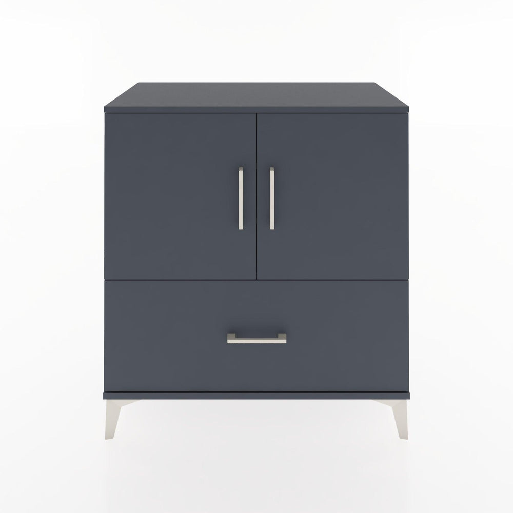 Woodntry Modüler Şifonyer Antrasit 88x44x84 cm Kapaklı ve Çekmeceli KC46-2