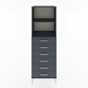 Woodntry Modular Cabinet Anthracite 60x44x170 cm with Drawers and Shelves CR34-2
