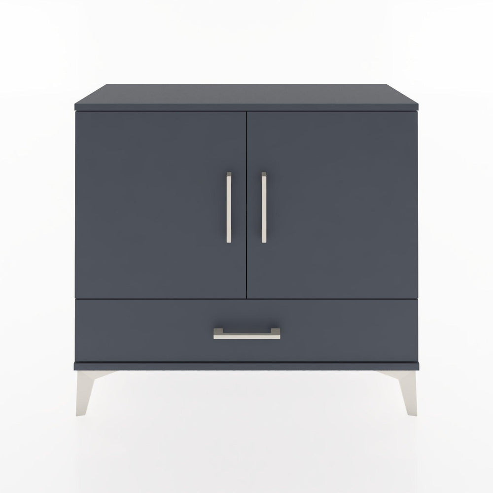 Woodntry Modüler Şifonyer Kapak ve Çekmeceli V1 88x30x68 cm Antrasit - Woodntry